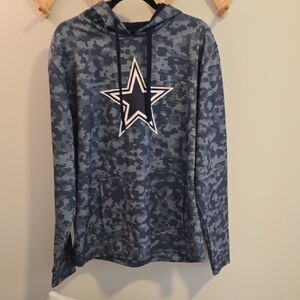 DALLAS COWBOYS Camouflage Star Hoodie Mens Large